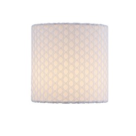 Aspen Creative 31204, Drum Clip-On Chandelier Lamp Shade, Off-White, 5" Top x 5" Bottom x 5" Slant Height, Set of 1