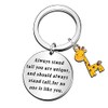 QMVMV Inspirational Giraffe Lover Keyring - Always Stand Tall You