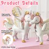 Foilswirl 2 Pcs 26 Inch Self Standing Unicorn Balloons 3D