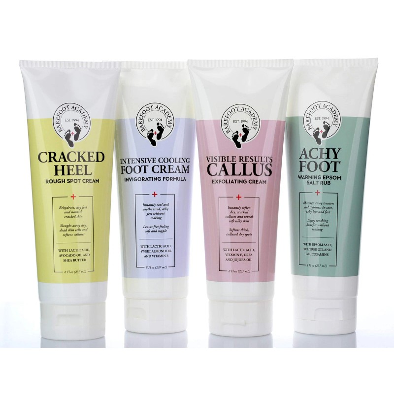 Barefoot Academy Cracked Heel Foot Cream 8 Fl Oz Moisturizer