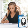 Laser Wired Over Ear Stereo Headphones Black