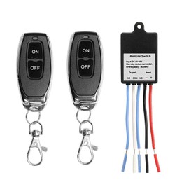 QIACHIP Wireless Switch 12 V, 1 Channel Radio Relay Receiver with Remote Control