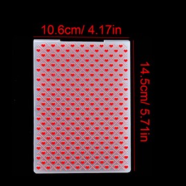 KWELLAM Heart Grid Love Background Plastic Embossing Folders for Card Making Scrapbooking and Other Paper Crafts 5011304