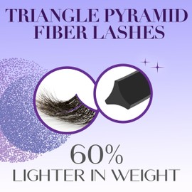 CATTITUDE 5D AM/PM False Eyelashes - Soft Glam, Spaced-Out Style, Soft Faux Mink & Ultra Lightweight, Invisible Clear Band, Easy to Apply, Reusable, Natural Everyday Evening Look, Cruelty Free