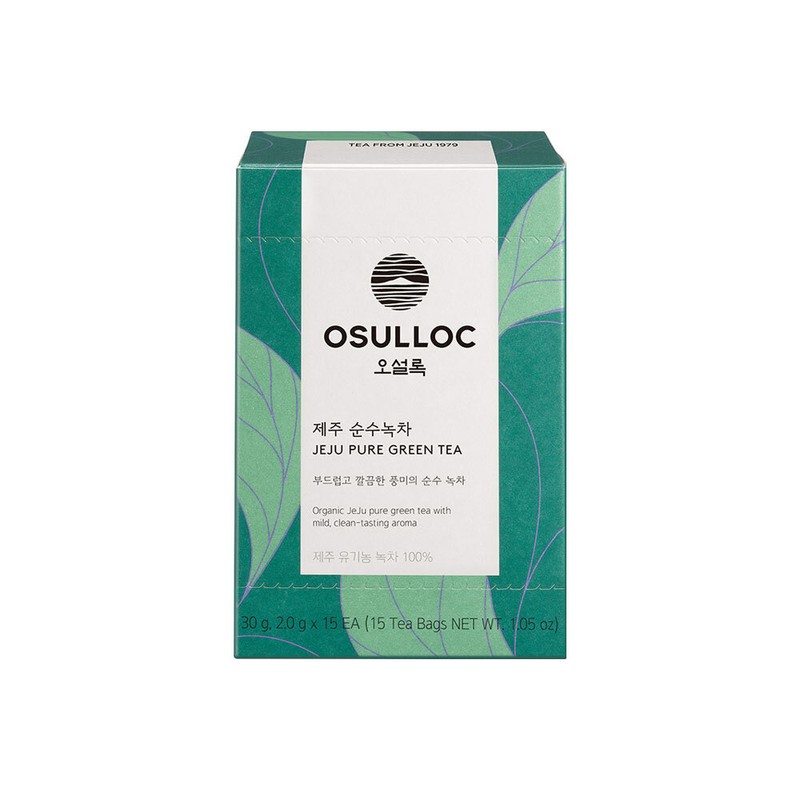 OSULLOC Jeju Pure Green Tea 15ea - OSULLOC Jeju Pure