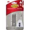 Command Brushed Nickel Metal Hooks 1 Hook and 2 Medium