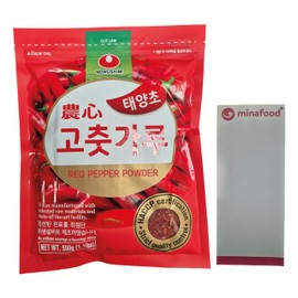 NONGSHIM Chilli Powder Coarse Red 500 g + minafood Notepad