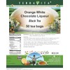 Orange White Chocolate Liqueur Black Tea (50 Tea Bags, ZIN: