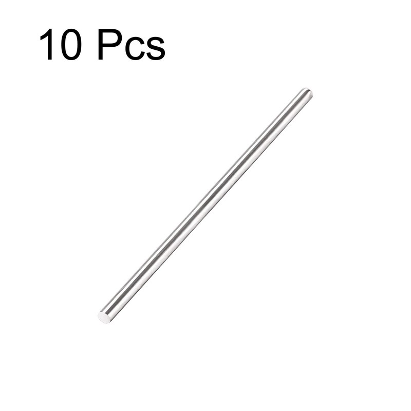 sourcing map 2mm x 50mm 304 Stainless Steel Solid Round