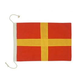 Hampton Nautical Letter R Nautical Cloth Alphabet Flag, Decor, Home Decoration, Wall Art Tool, 20"
