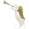 Northlight Lighted Glittered Trumpeting Angel Outdoor Christmas Decoration - 48"