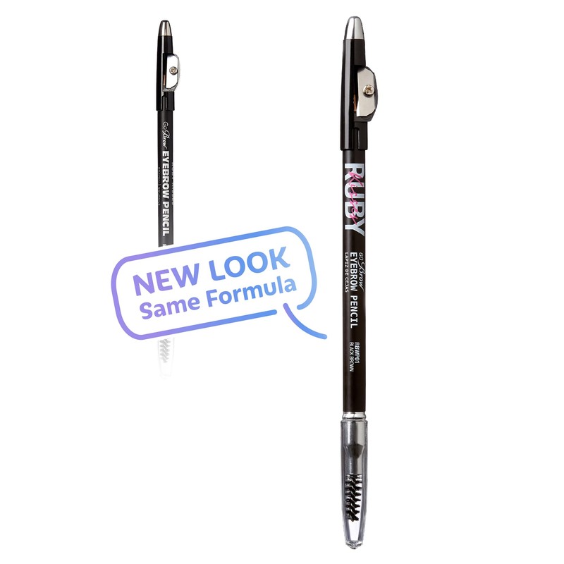Ruby Kisses GoBrow Eyebrow Pencil, Sharpenable, Longwear, Long Lasting Eyebrow