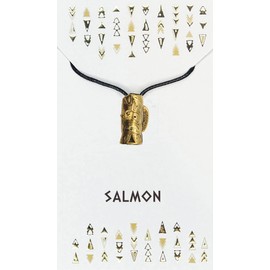 My Totem Tribe Spirit Animal Tribal Bead Necklace Native American Zodiac Unique Symbolic Inspirational Gold Pendant, Gold Plated, No Gemstone