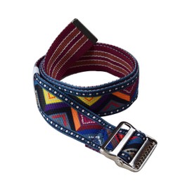 Gait Belt by LiftAid - Stylish Patient Walking and Transfer Belt with Metal Buckle - Assits Nurses, Caregivers, Occupational and Physical Therapy - Washable - 60"L x 2"W (Eclectic)