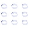 sowaka 9 Pcs Display Stands Acrylic Clear Small Round Baseball