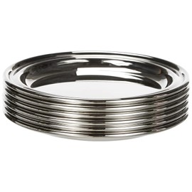 Grunwerg CS-919 Coasters, Stainless Steel, 10.3 cm, Silver, 10.3CM