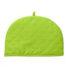 HOMESCAPES Double Design Tea Cosy Stars Green Muff Teapot Warmer