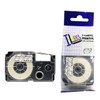 LM Tapes - Premium Compatible 12mm Black on Clear Label
