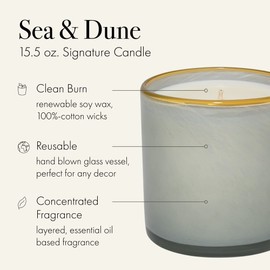 LAFCO New York Beach House Sea & Dune Candle, Sea & Dune, Blue, One Size