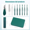 9 Pcs Kit De Cortaúñas para Pies y Limpieza de