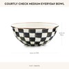 MACKENZIE-CHILDS Enamel Everyday Bowl, Serving Bowl for Entertaining, Medium, Black-and-White