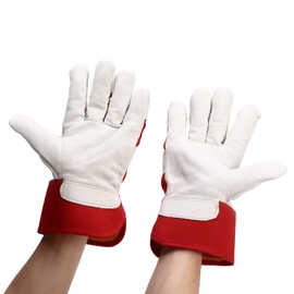 Leather Work Gloves Safety Gloves For Industrial Buildings In Winter Wear Resistant And Anti-skid Design Is Very Suitable For Machinery, Welding, Gardening