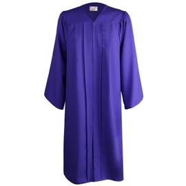 OSBO GradSeason Unisex Matte Robes for Graduation Gown, Choir Robes, Pulpit Robe and Pastor, Purple, 39