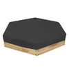 Focket Sandpit Cover, Waterproof Hexagonal Sandpit Cover with Drawstring, Dustproof