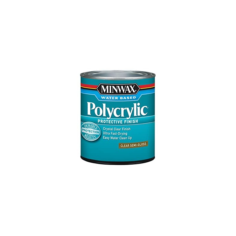 Minwax Semi-Gloss Clear Polycrylic 1 qt.