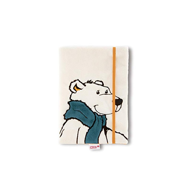 Nici Winter notebook polar bear Bignic with detachable plush-cover, DIN