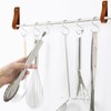 Abeillo 4 Pcs Leather Wall Hooks, Wall Hanging Straps Hanger