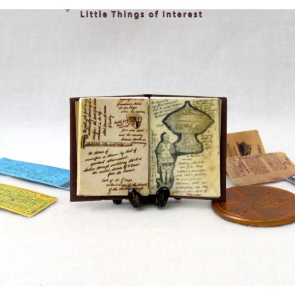 Little Things of Interest JONES DIARY 1:12 Scale Miniature Readable