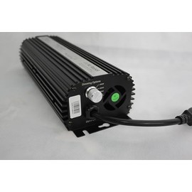 Greenazon 1000 Watt Electronic Ballast for HPS or MH Lamps. Fan Cooled. Dimmable to 50%, 75% or 100%.