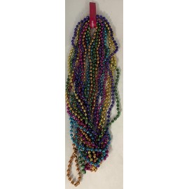 Mardi Gras Beads Bright Neon Assorted Colors Parade School 2 Dozen 24 Necklaces
