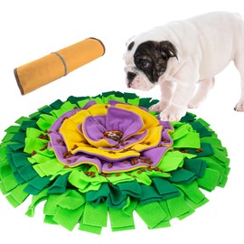 AWOOF Snuffle Mat for Dogs, Interactive Dog Puzzle Toy for Puppy Small Medium Dogs Enrichment Foraging Feeding Game Sniff Mat Toys, Mental Stimulation & Stress Relief