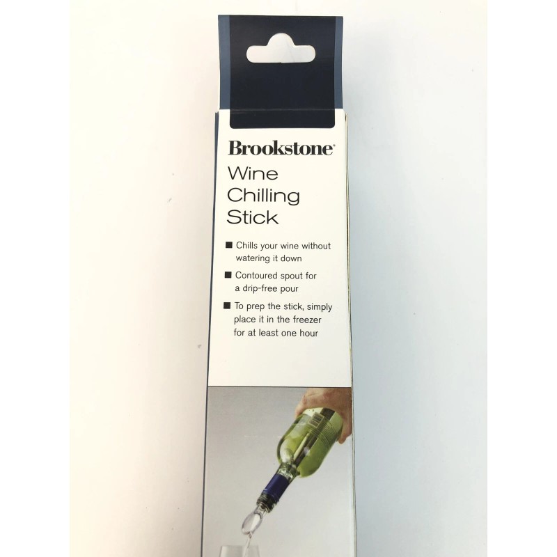 Brookstone Wine Chilling Stick New In Box Chill Wine Without