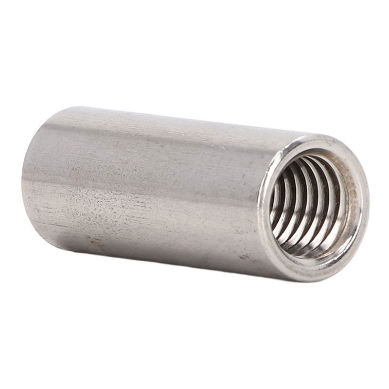 10PCS Round Coupling Nuts 304 Stainless Steel Female Thread Cylindrical