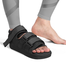 Post Op Recovery Shoe Adjustable Medical Walking Shoe Forefoot Off-Loading Healing Shoe for Post Surgery or Operation Support, Broken Foot, Bunions Broken Big Toe Surgery Flat (Medium)