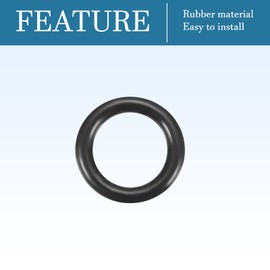 QUARKZMAN Nitrile Rubber O-Rings 9 mm x 6 mm x 1.5 mm for Tap Plumbers Repair Seal Connection, Black Pack of 100