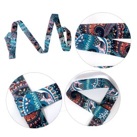 1 Piece Yoga Mat Strap, Printed Yoga Strap, Multifunctional Yoga Strap, Sports Strap, Mandala Yoga Strap, Yoga Mat Elastic Strap, Suitable for Sports, Travel, Business Trip (Blue) (150 x 3.8 cm), blue