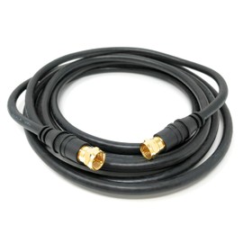 RiteAV 3 feet RG6 Coax Satellite/CATV Cable - Screw On F-Type Connector TV Wire