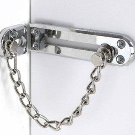 Chain Hook Front Door Auxiliary Double Lock & Anti-Tamper Device Chain Hook