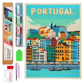 Kraftistry 5D Diamond Painting Kits for Adults - Diamond Art Kits, Diamond Dots for Adults, DIY Diamond Painting Kits for Adults (Portugal)