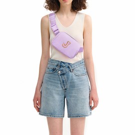 Uygafly Birthday Gifts for 6 7 8 9 10 11 12 13 Year Old Girls,Fanny Pack Belt Bag Crossbody Bags for Women Girls Kids,Fashion Waist Packs Cute Teen Trendy Stuff Travel Essentials | Lavender,J
