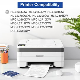 TN760 Black Toner Cartridge Replactment for Brother TN-760 TN730 Toner for HL-L2350DW HL-L2370DW HL-L2390DW HL-L2395DW MFC-L2690DW MFC-L2710DW MFC-L2730DW MFC-L2750DW DCP-L2550DW Printer - 3,000 Pages