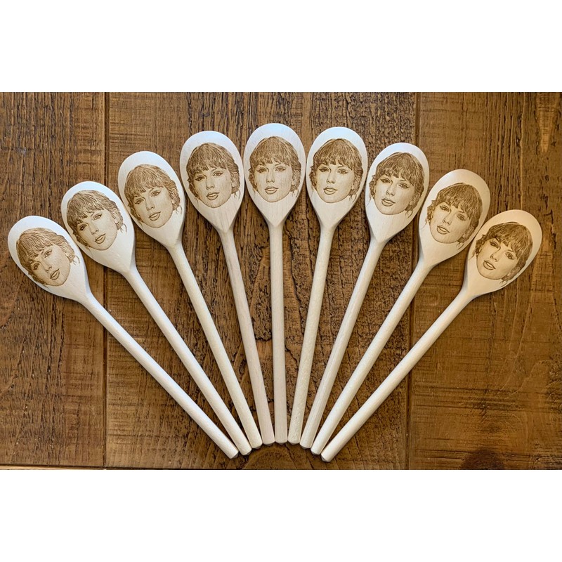 K.Reeves Merch Gift Idea Image On A Wooden Spoon-Novelty Memorabilia