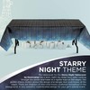 Starry Night Party Tablecover (54" x 108", Plastic Lined Paper)