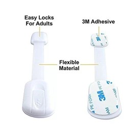 Unknown Cabinet Locks Child Safety - Baby Proofing - Child Proof Drawers Child Gate 12EA