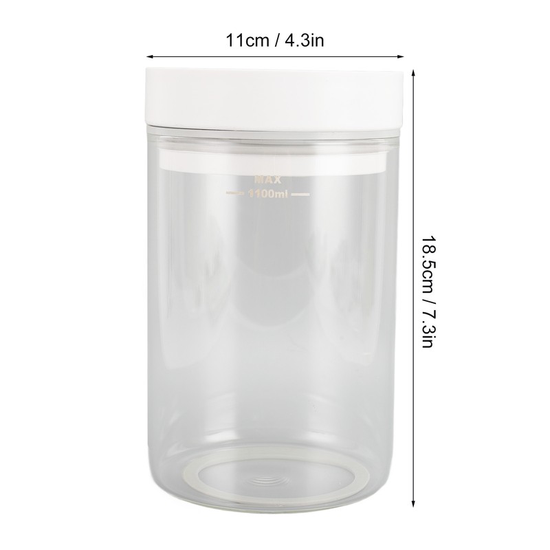 1100ml Electric Coffee Canister Glass Vacuum Sealer Jar Lasting Freshness