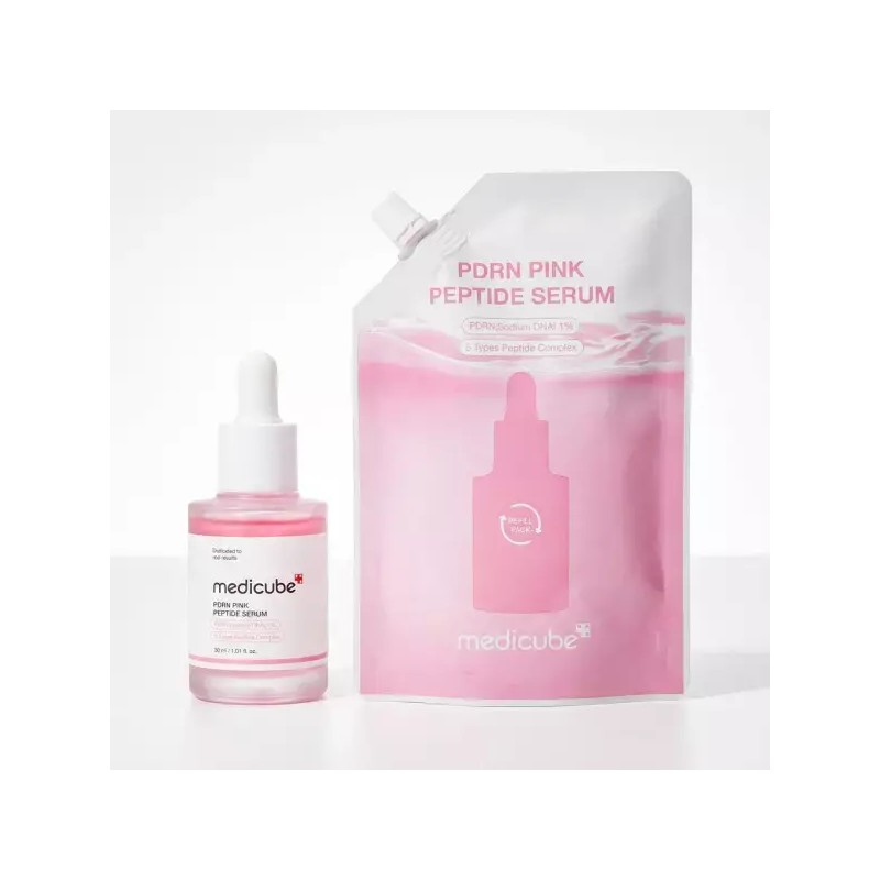 Mediclear 메디큐브 리필기획 연어 PDRN 핑크 펩타이드 앰플 30ml+리필50ml 미백흔적앰플